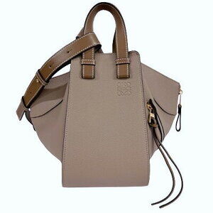 Loewe shoulder bag brown beige tote grained calfskin leather S